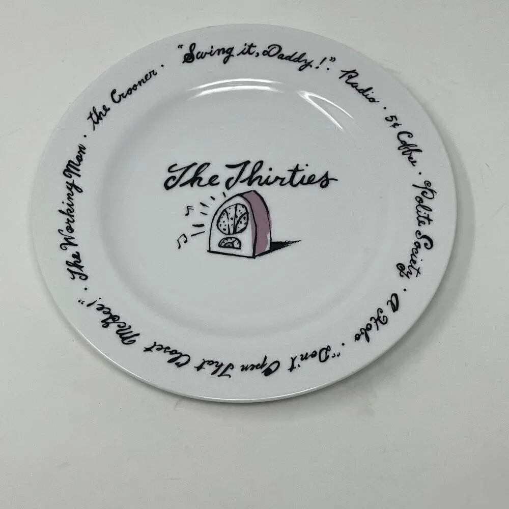 Pottery Barn Decades Millennium plate salad dessert 